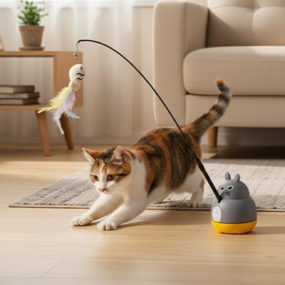 jouet chat interactif chasse